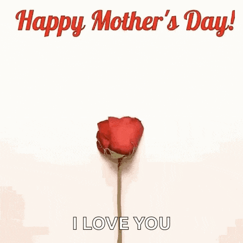 a heart made out of rose petals with the words `` happy mother 's day ! ``