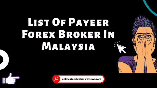 a pop art illustration of a woman covering her face with her hands with the words list of payeer forex broker in malaysia below her