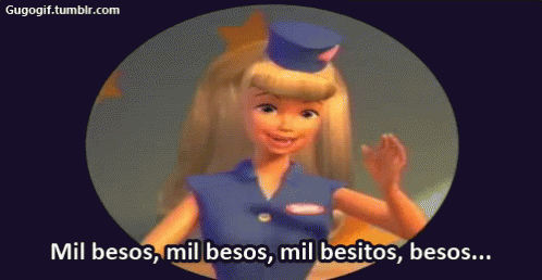 Mil Besos, Mil Besitos GIF - Mil Besos Barbie Toy Story GIFs