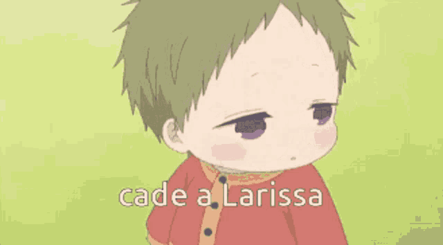 a baby with the name larissa on the bottom