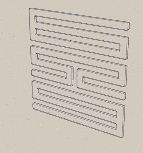 a drawing of the letter s on a piece of paper