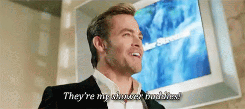 Shower Buddies GIF - Horrible Bosses Chris Pine Theyre My Shower Buddies GIFs