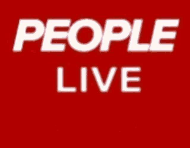 a red background with the words people live 24 in white