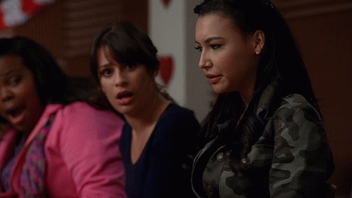 Glee Glee Shock GIF - Glee Glee Shock Glee Wtf GIFs
