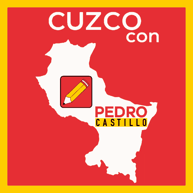 a map of cuzco with pedro castillo written on the bottom