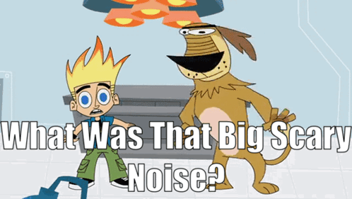 Johnny Test Dukey GIF - Johnny Test Dukey What Was That Big Scary Noise GIFs