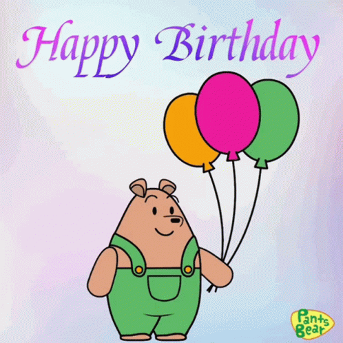 Happy Birthday Birthday Fun GIF - Happy Birthday Birthday Fun Pants Bear Birthday GIFs