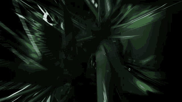 a green and black background with a few lines