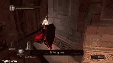 a screenshot of a video game that says pick up item on the bottom