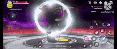 a screenshot of a video game being played on a computer .