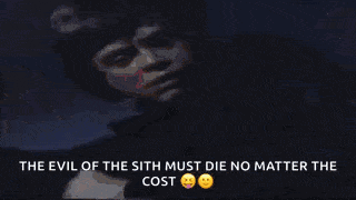 the evil of the sith must die no matter the cost with smiley faces