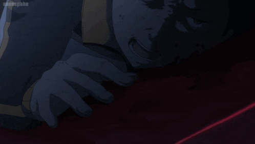 a hand is hanging from a chandelier with the word animepahe visible in the corner