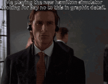 a man in a suit and tie is wearing a headset and looking for someone to say no to this in graphic detail