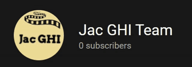 a logo for the jac ghi team with a black background