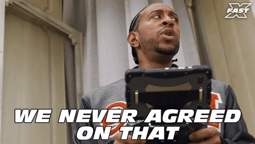 We Never Agreed On That Tej Parker GIF - We Never Agreed On That Tej Parker Ludacris GIFs