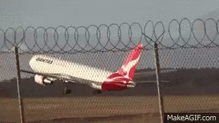 Qantas Takeoff GIF - Qantas Takeoff Plane GIFs