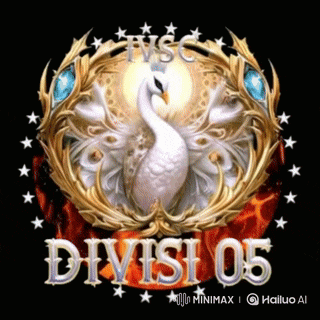 a picture of a swan with the words " divisi 05 " on it