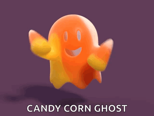 Candy Corn Ghost GIF - Candy Corn Ghost Happy Dance GIFs