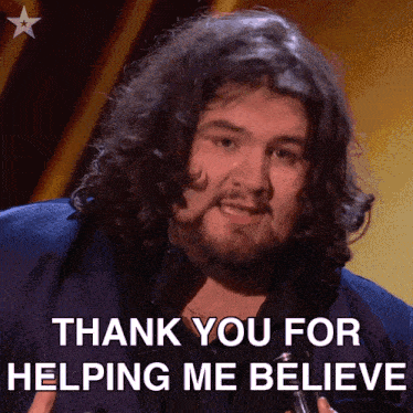 Thank You For Helping Me Believe In Myself Again Travis George GIF - Thank You For Helping Me Believe In Myself Again Travis George Britain'S Got Talent GIFs