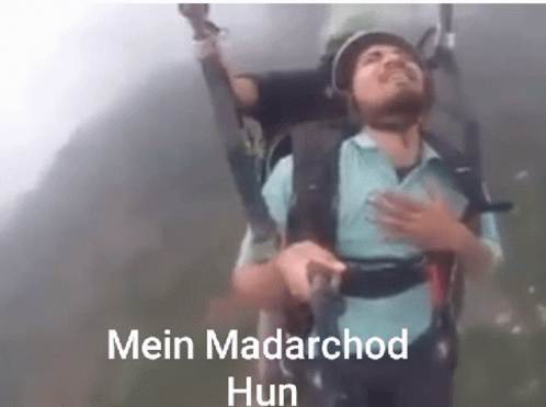 Madarchod Paragliding GIF - Madarchod Paragliding Mei Madarchod Hu GIFs