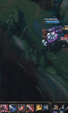 a game of league of legends is being played between goudanx and names167