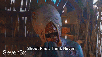 Shoot First, Think Never - Ash GIF - Ash Seven3x Evildead GIFs