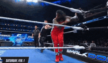 a wrestling match is taking place on saturday february 1