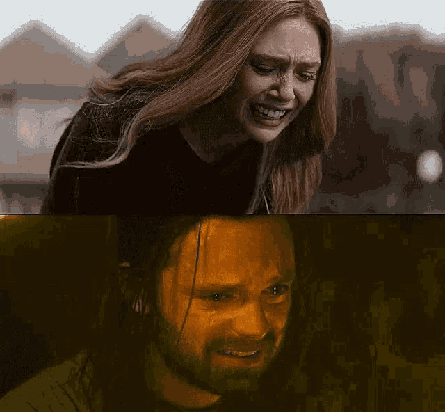 Scarlet Witch Winter Soldier GIF - Scarlet Witch Winter Soldier Crying Hard GIFs