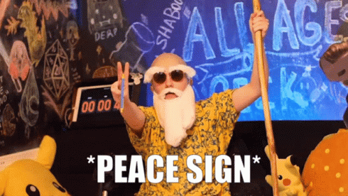 Peace Sign Master Roshi GIF - Peace Sign Master Roshi Aaog GIFs