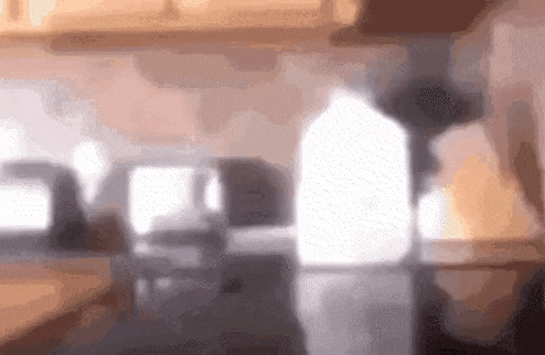 a bottle of milk is sitting on a kitchen counter .