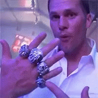 Tom Brady Rings GIF - Tom Brady Rings Superbowl GIFs