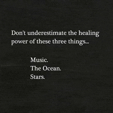 a quote that says " don 't underestimate the healing power of these three things "
