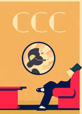a man is sitting in a red chair reading a book while smoking a cigarette .