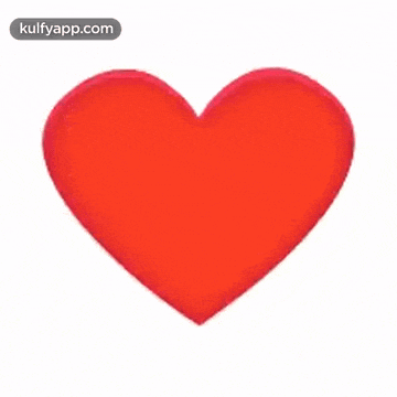 a red heart on a white background with the words kulfyapp.com at the bottom