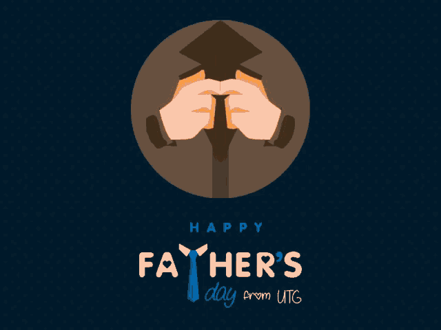a father 's day greeting from utg with a superhero cape