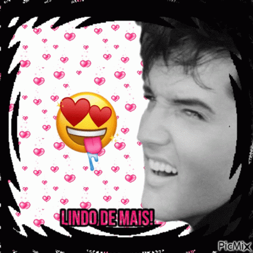 Elvis Presley Emoji GIF - Elvis Presley Emoji Inlove GIFs