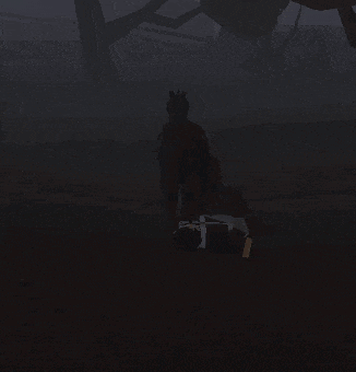 a silhouette of a horse with a saddle on it