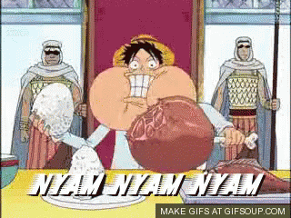 One Piece Nyam GIF - Nyam Enak Rakus GIFs