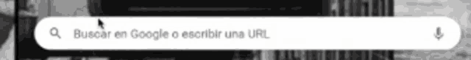 a google search bar with the words buscar en google a escribir una url on it