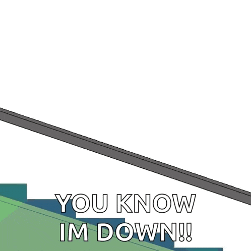 a cartoon penguin is laying on a pole with the words you know im down written below it