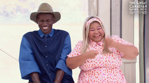 Laughing The Great Canadian Baking Show GIF - Laughing The Great Canadian Baking Show Gcbs GIFs