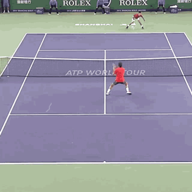 Novak Djokovic Roger Federer GIF - Novak Djokovic Roger Federer Tennis GIFs