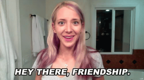 Hey There, Friendship! - Jenna Marbles GIF - Hey There Friendship Jenna Marbles Best Friends GIFs