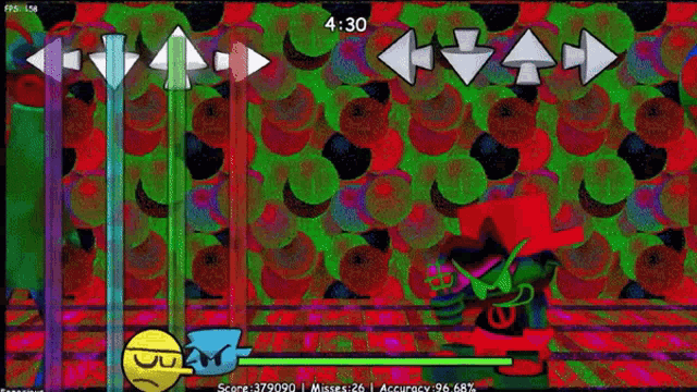 a screen shot of a video game with a score of 375090