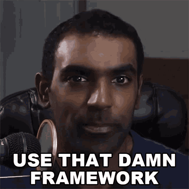 Use That Damn Framework Sanjeev Thiyagarajan GIF - Use That Damn Framework Sanjeev Thiyagarajan Freecodecamp GIFs