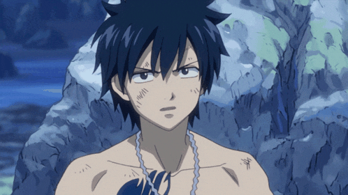 a man with a fairy tail tattoo on his chest