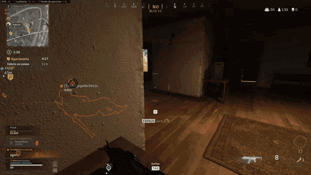 a person holding a gun in a video game with the number 256 at the top of the screen