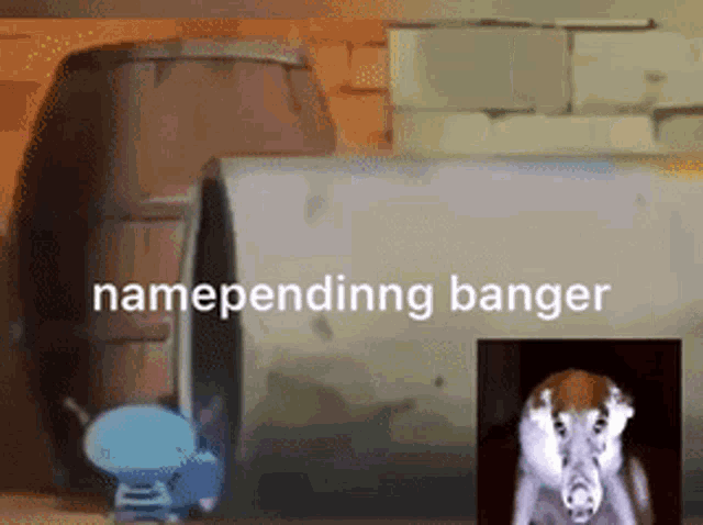 a picture of a cartoon character with the words namepending banger