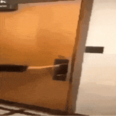 a door with a sign above it that says k on it