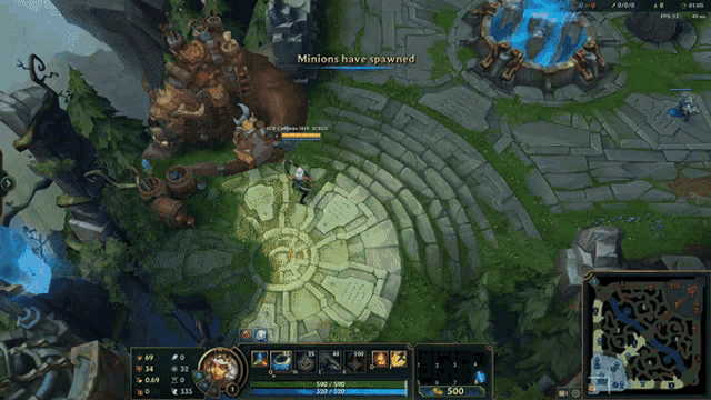 a screen shot of a video game with the words minions have spawned on it